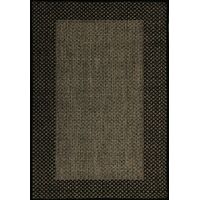 Mos Rugs Chino Rug Flatwoven Floor Area Carpet 160 x 230cm Grey Black B1584-GREY-BLACK
