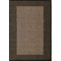 Mos Rugs Chino Rug Flatwoven Floor Area Carpet 160 x 230cm Natural Black B1584-NATURAL-BLACK