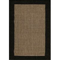 Mos Rugs Chino Rug Flatwoven Floor Area Carpet 160 x 230cm Natural Black B2530-NATURAL-BLACK