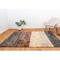 Mos Rugs Boho Rug Wool Floor Area Carpet 200 x 290cm Taupe CBOHO5-TAUPE