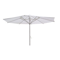 Shelta Commercial Umbrella Acrylic Canopy White Powder Coated Frame Palazzo