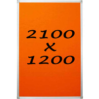 Whiteboards Direct Pin Board Felt Display Notice Pinboard 2100mm x 1200mm