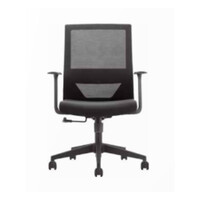 Office Desk Chair Mesh Back with Arms UTAH Black