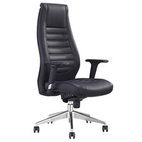 Style Ergonomics Executive Seating Adjustable High Back Chair Black PU BOSTON-H