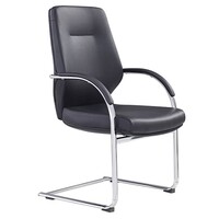 Style Ergonomics Executive Boardroom Seating Visitors High Back Chair Black PU GRAND-VC