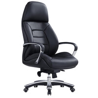 Style Ergonomics Leather Executive Seating High Back Adjustable Black MAGNUM-H