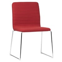 Style Ergonomics  Visitors Chair Sled Base Seating Red RAVEN-R