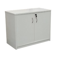 Buffet 2 Doors Lockable Cabinet 720mm H x 900mm W Cupboard White