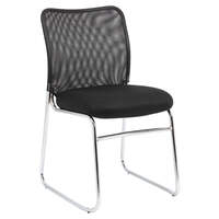Mesh Back Stackable Chair Visitors Broadroom Furniture Seating YS Design Studio Grey YS41