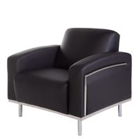 Visitors Tub Chair Reception Seat Office Furniture Seating YS Design Sienna Black YS901
