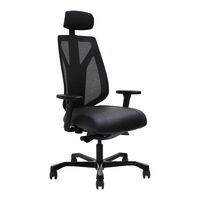 Leather Executive Mesh High Back Office Chair with Head Rest and Arms Full Ergonomic Seating Serati Mesh Black S9T5-W2AH-45