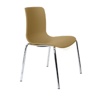 School Chair 350mm Seat High Stacking Chrome Frame Flex Poly Shell Acti Caramel AYC-22