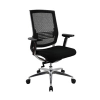 Focus Office Desk Chair Mesh Back with Arms Medium Back Black