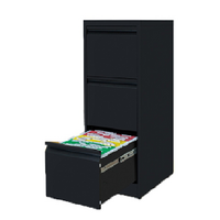3 Drawer Storage Office Steel Metal Filing Cabinet Black GOPHD-MFC3BK