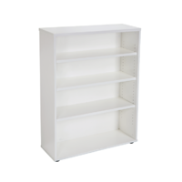 Rapidline Bookcase Office Furniture Storage Unit 1200mm x 900mm White Vibe SPBC12