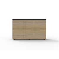 Rapidline Swing Door 1200mm Cupboard Office Furniture Storage Infinity Natural Oak IFSD1245