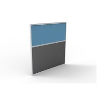 Panel Screen Pin Board 1200mm W x 1250mm H Desk Partition Divider Blue Ironstone Fabric Rapidline SC1212