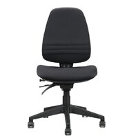 Rapidline Office Chair Heavy Duty Fully Ergonomic High Back 4 Lever Black ENDEAVOUR PRO BL