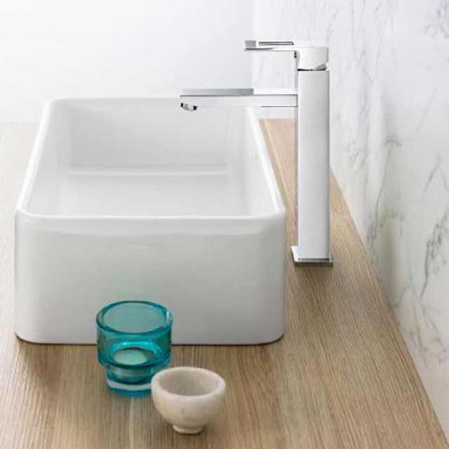 Caroma Bathroom Basin No Tap Hole Above Counter Cube 500 683400W