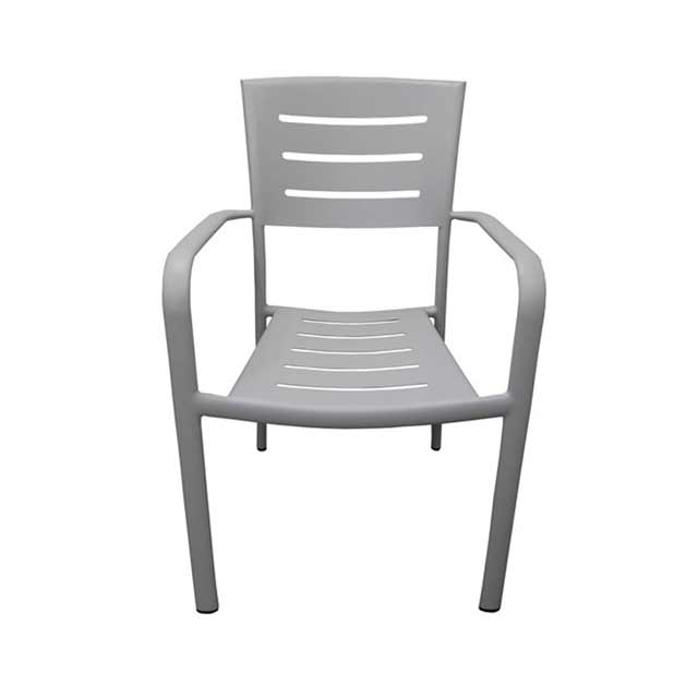 Robert Aluminium Outdoor Chair Dining Chairs Stackable White