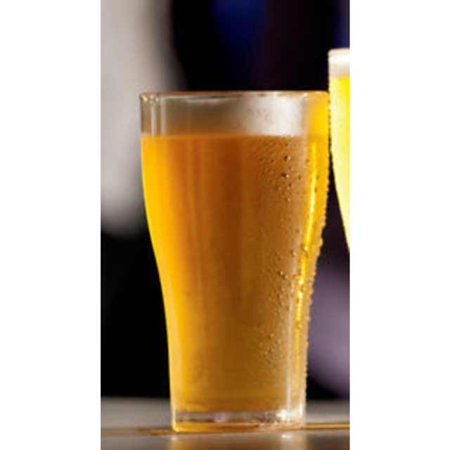 Wholesale Clear Glassware Plastic Beer Glasses Pot 285ml Bulk x 150