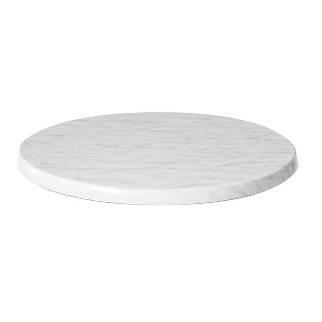 Outdoor Table Top Round 600mm Antiscratch UV MarbleLight