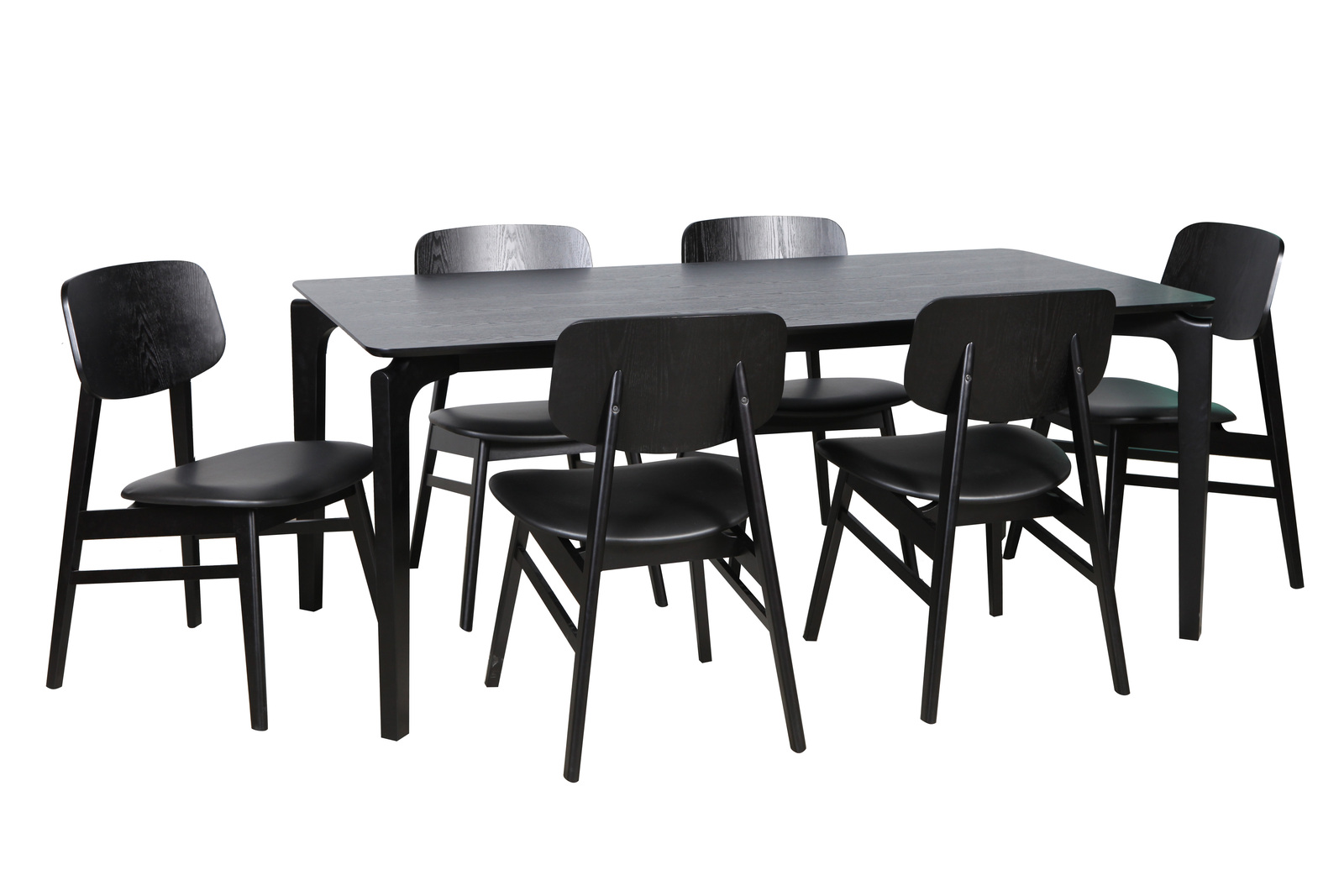 Nordic 1800mm Dining Table Scandinavian Design Black