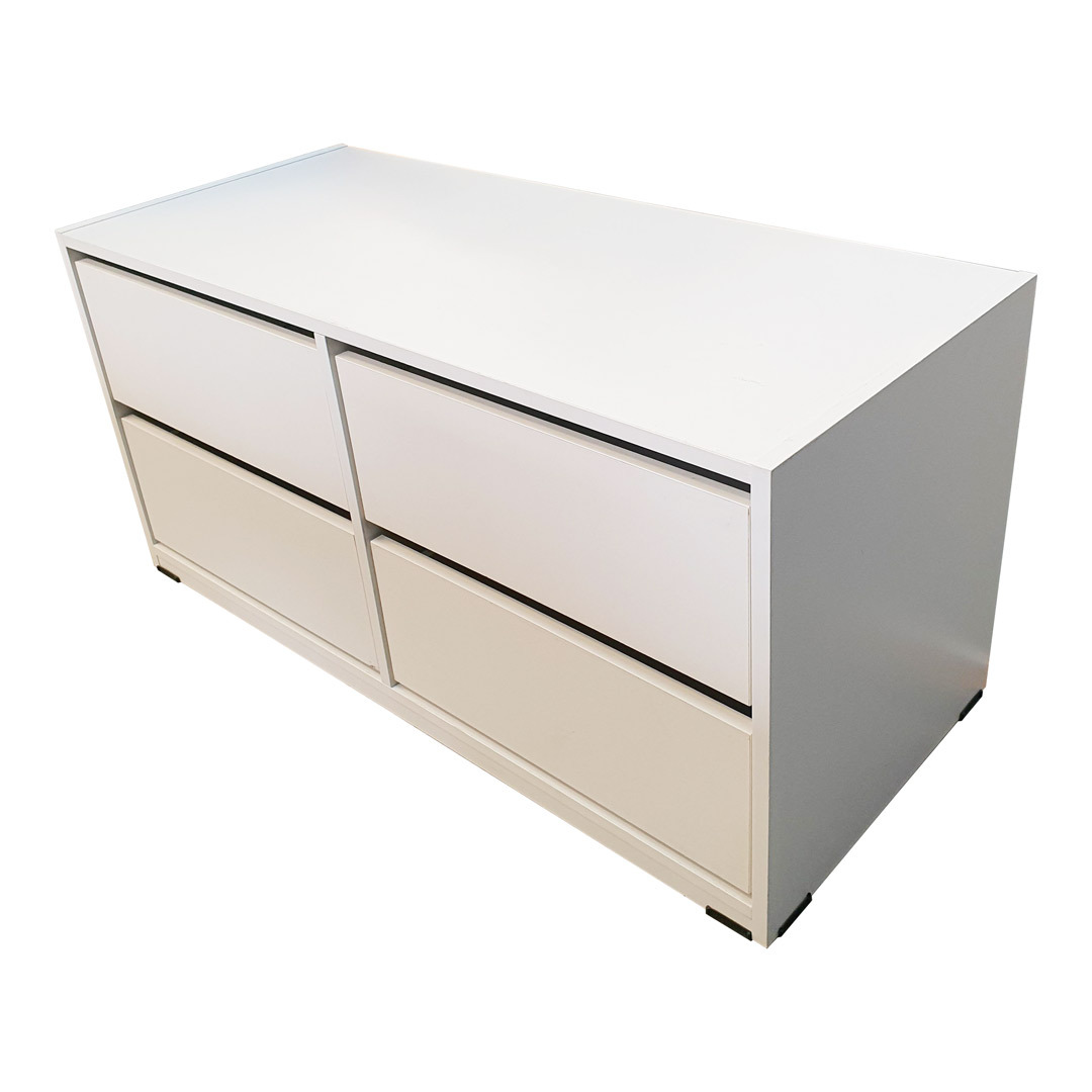 4 Drawer Robe Insert Clothes Storage Unit 100(W)cm x 48(H)cm