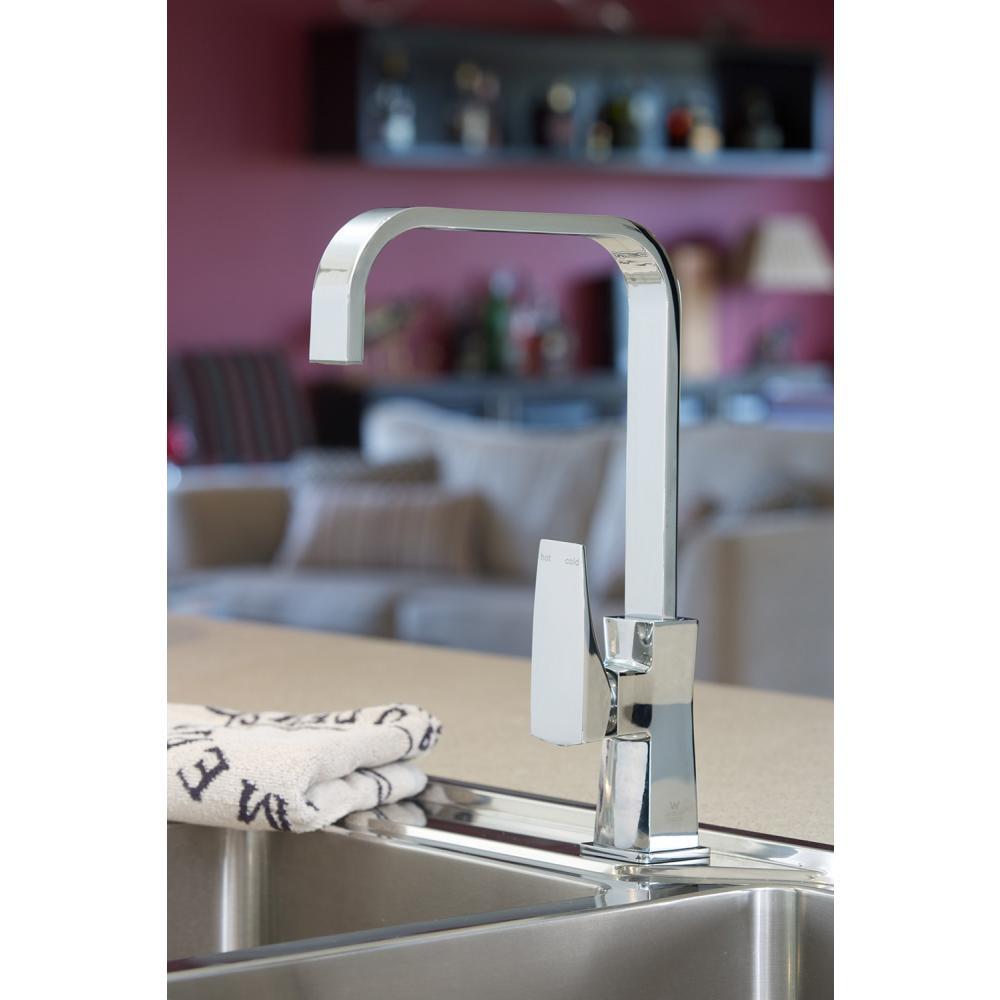 Phoenix Kitchen Sink Mixer 200mm Squareneck Faucet Chrome Tap Argo