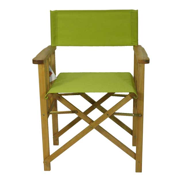 New DIRECTORS CHAIR Timber frame Kiwi Green Deck Folding ...