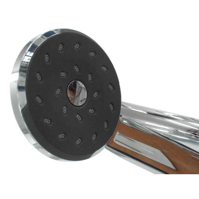 Methven SatinJet Graphite 133208P Shower Head on Rail Set Kiri 133208P