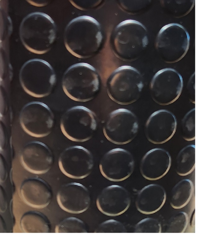 Studded Coin Rubber matting mat Floor Runner Rubber Backed 100cm Wide