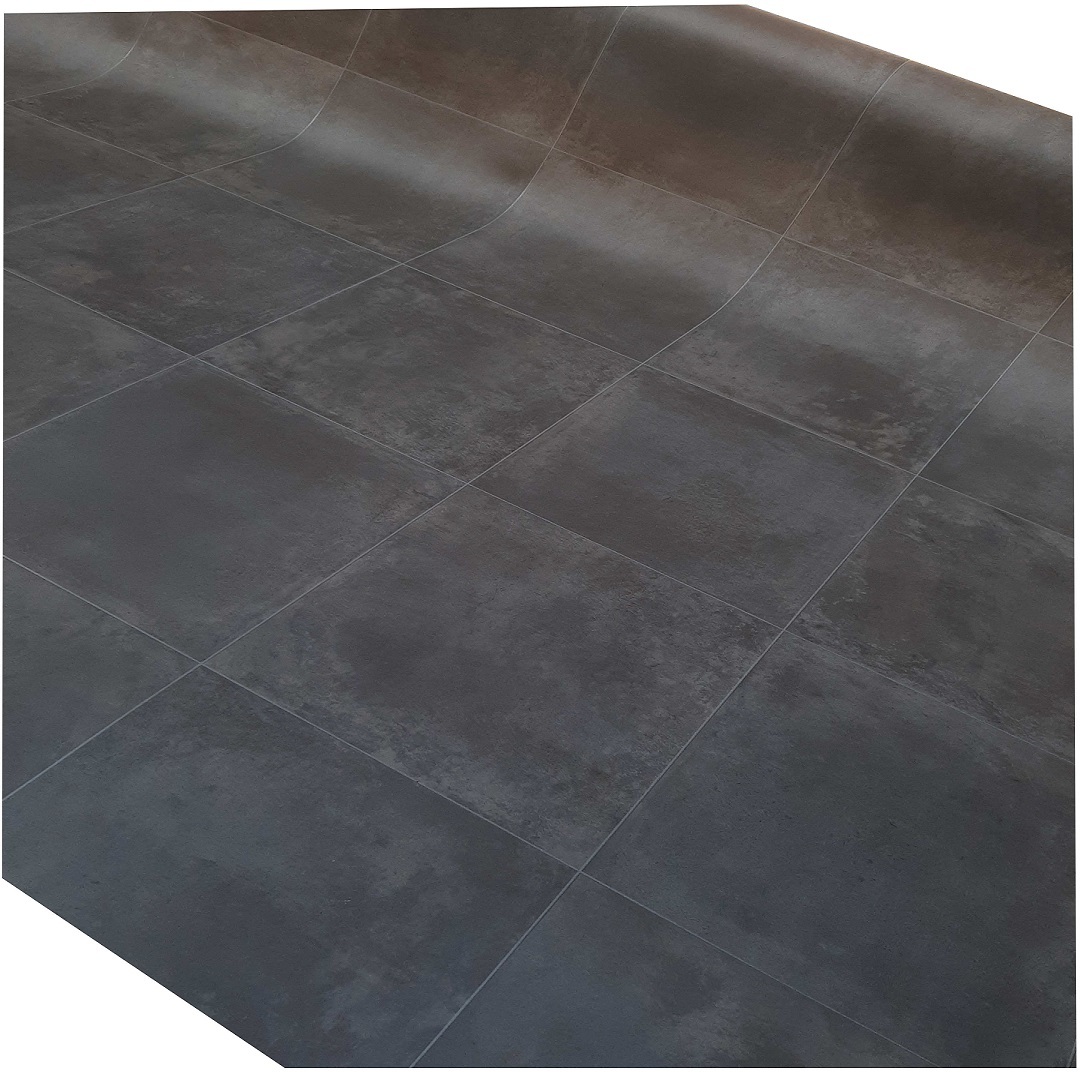 Signature Floors VINYL Sheet DIY Burton Industrial Tile Look Grey 4m Wide