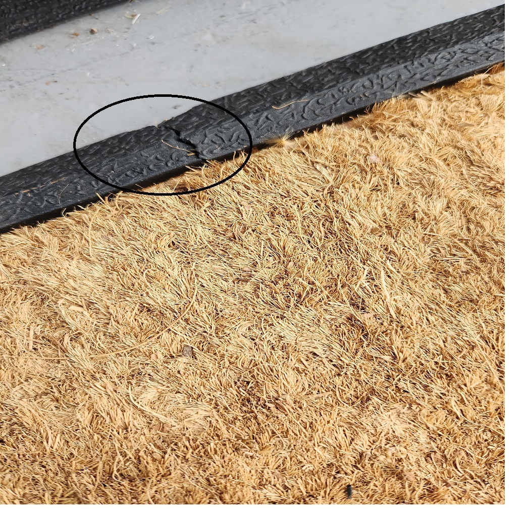 French Door Mat Plain Coir Heavy Duty Doormat 120cm x 40cm