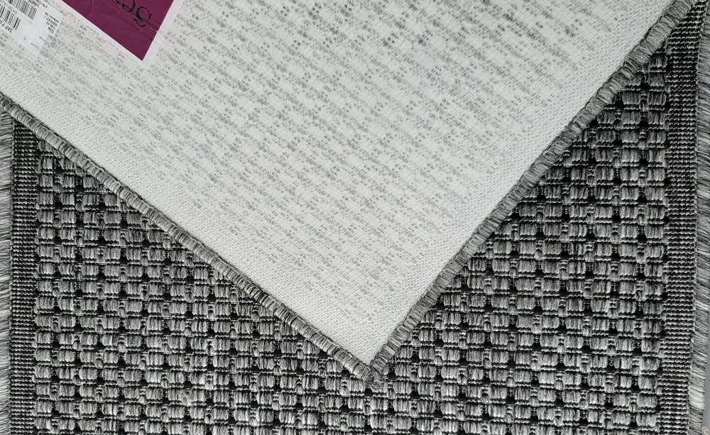 Seaspray Mat 57cm x 90cm Rubber Back Kitchen Rug 3787 Light Grey