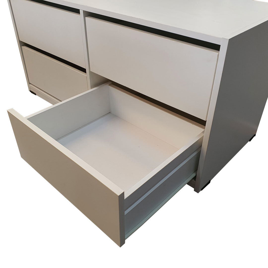 4 Drawer Robe Insert Clothes Storage Unit 100(W)cm x 48(H)cm