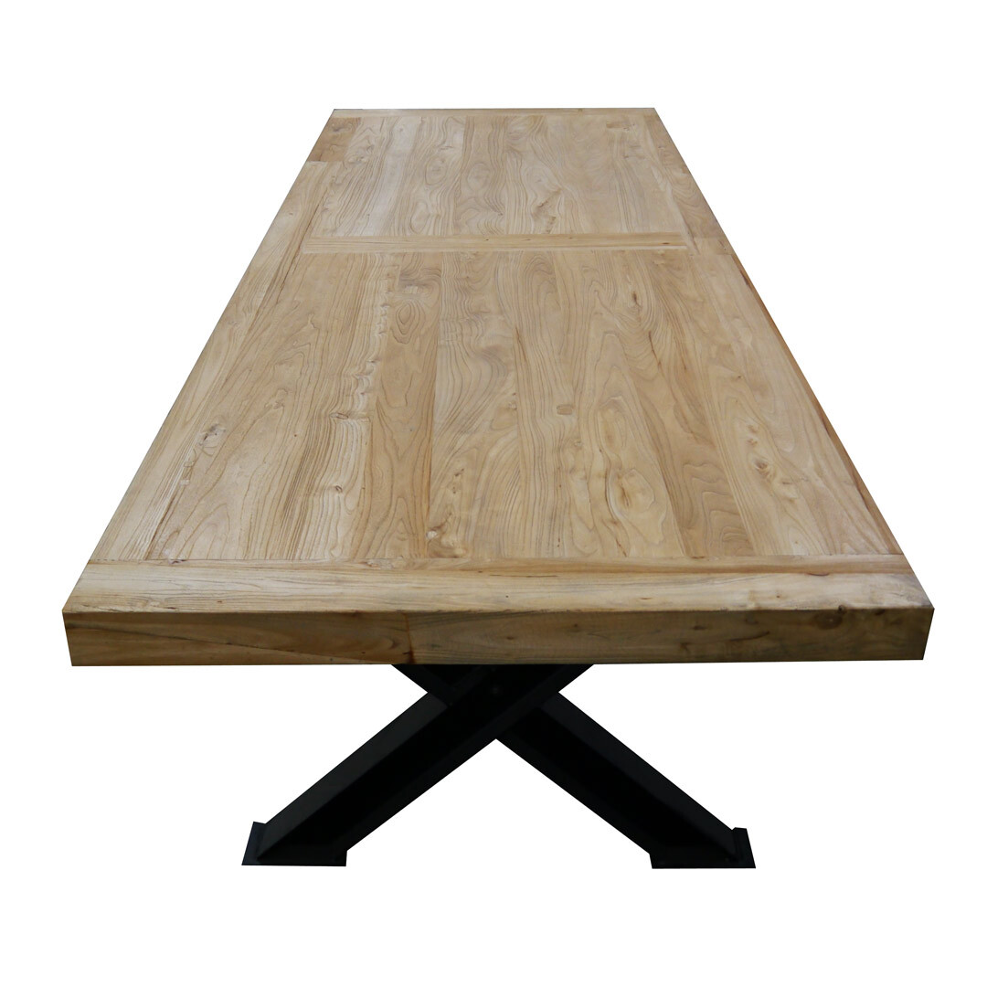 Long Timber Dining Table Rustic Wood XLarge 12 Seater Hamptons French