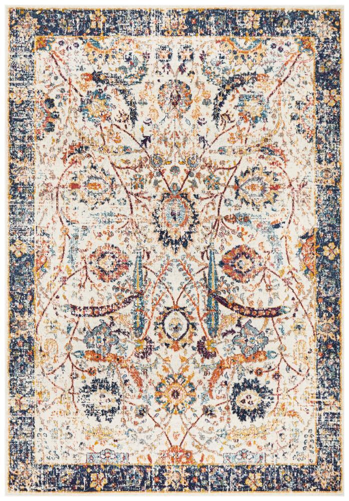 Peacock Ivory Transitional Flooring Rug Area Carpet 330x240cm
