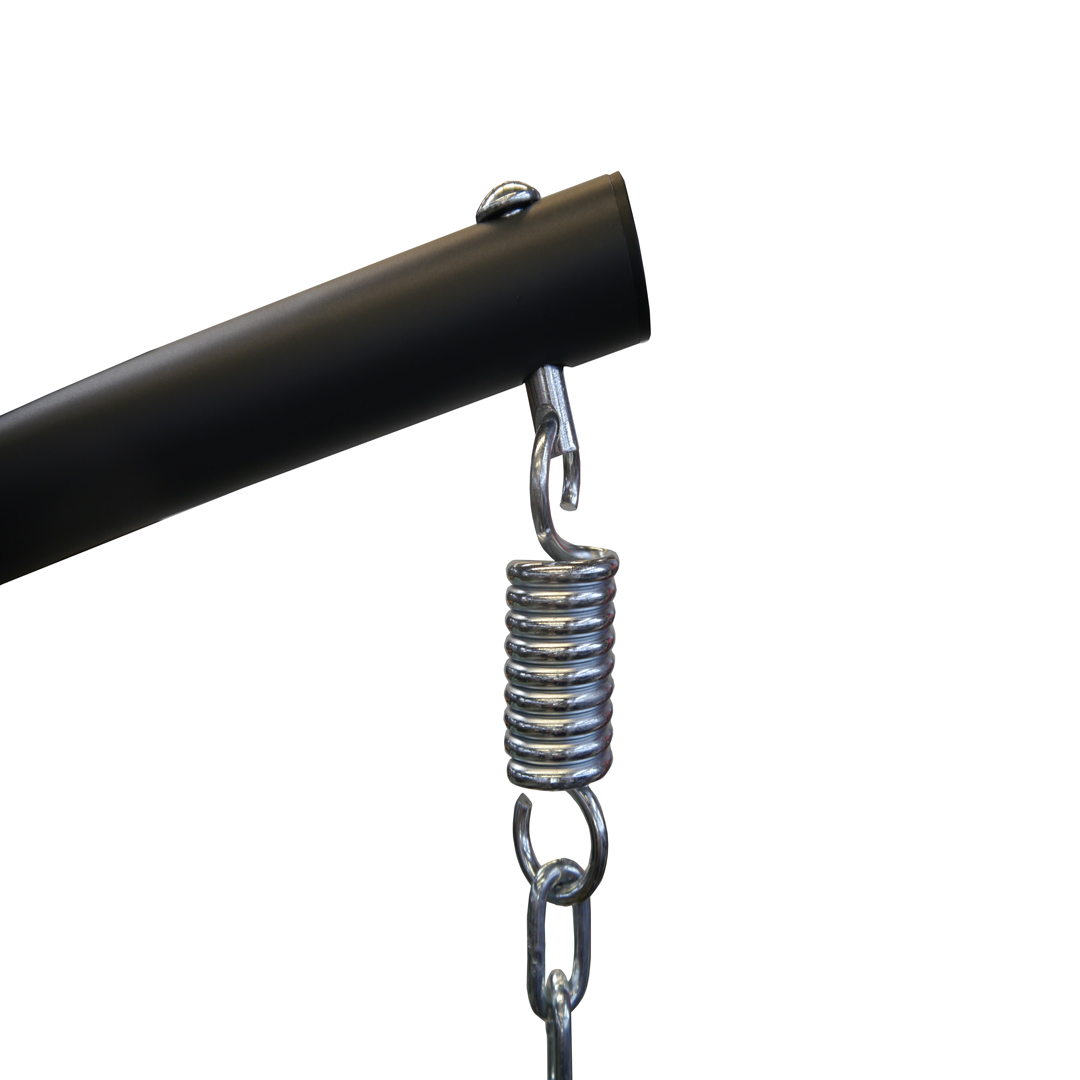 Outdoor Swinging Hanging Egg Pod Chair Hammock Wicker and Metal Grey