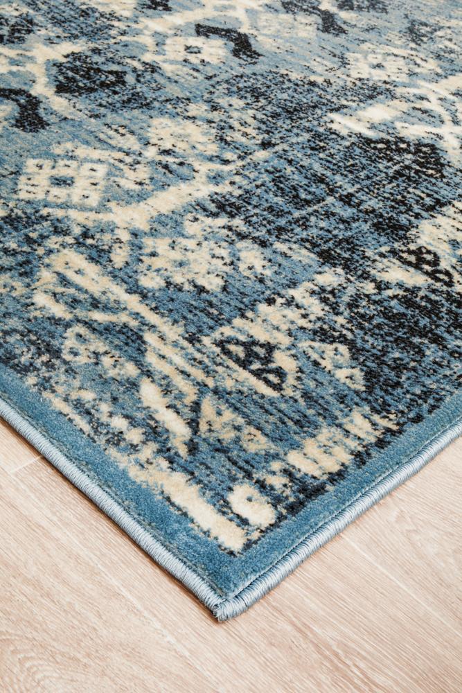 Rug Culture Urdu Tribal Flooring Rugs Area Carpet Blue 330X240cm