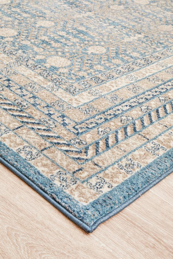 Rug Culture Breeze Sky Blue Floor Area Rugs SOP881BLU400X300cm