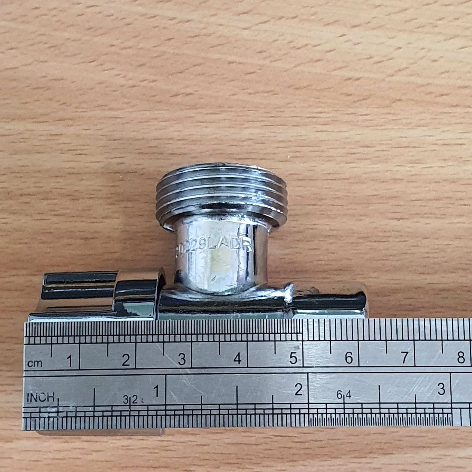 Laundry Washing Machine Taps 1/4 turn Tap Set Brass Stops 65mm long