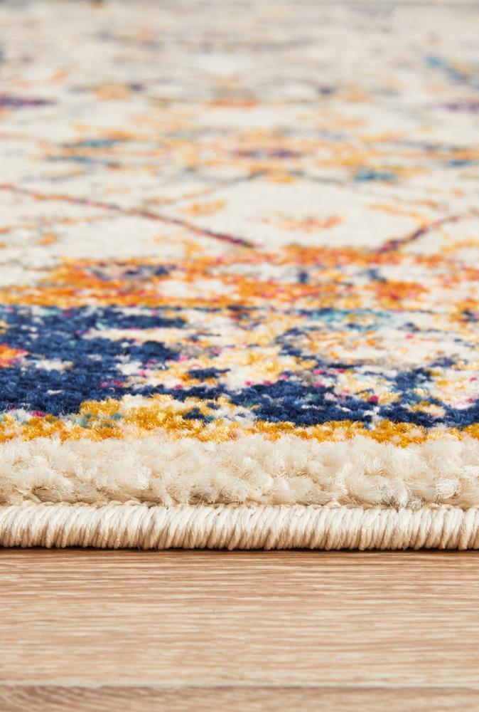Peacock Ivory Transitional Flooring Rug Area Carpet 330x240cm