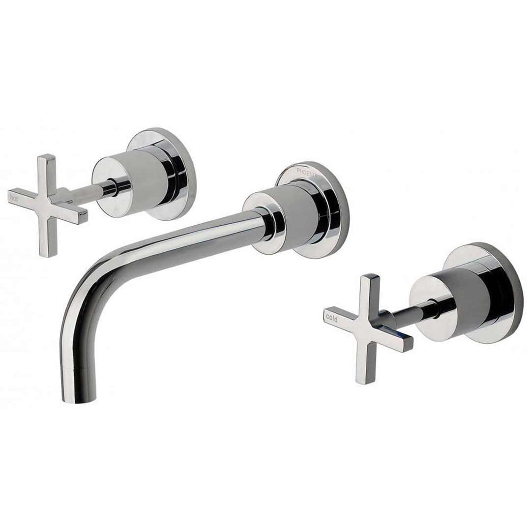 Phoenix Tapware Bathroom Tap & Spout 180mm Bath Set Chrome RADII RA200 CHR