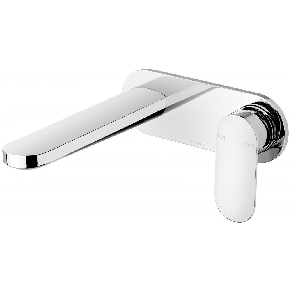 Phoenix Tapware Wall Basin Mixer Bathroom Set 180mm Chrome Cerchio CE783