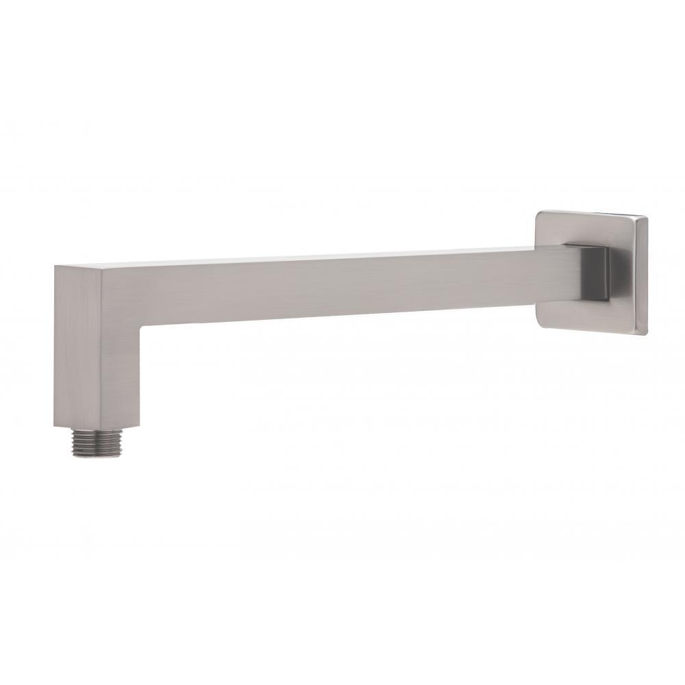 Phoenix Tapware Shower Arm Only 400mm Square Brushed Nickel LE6000-40