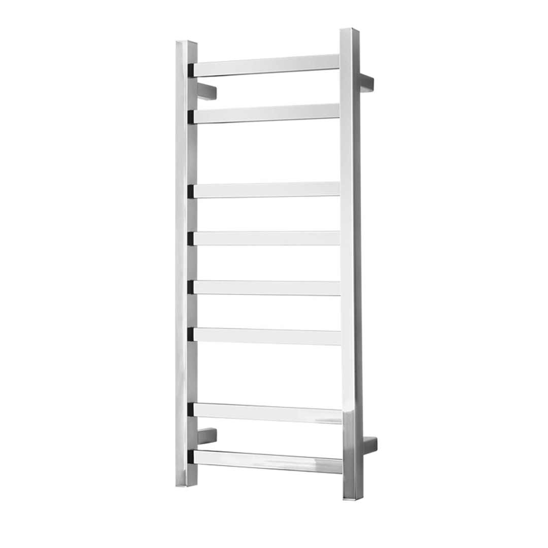 Alexander Heated Towel Rail Rack Square 8 BAR Bathroom Clothes Ladder Warmer Rails Elan 60S ELA-8A08