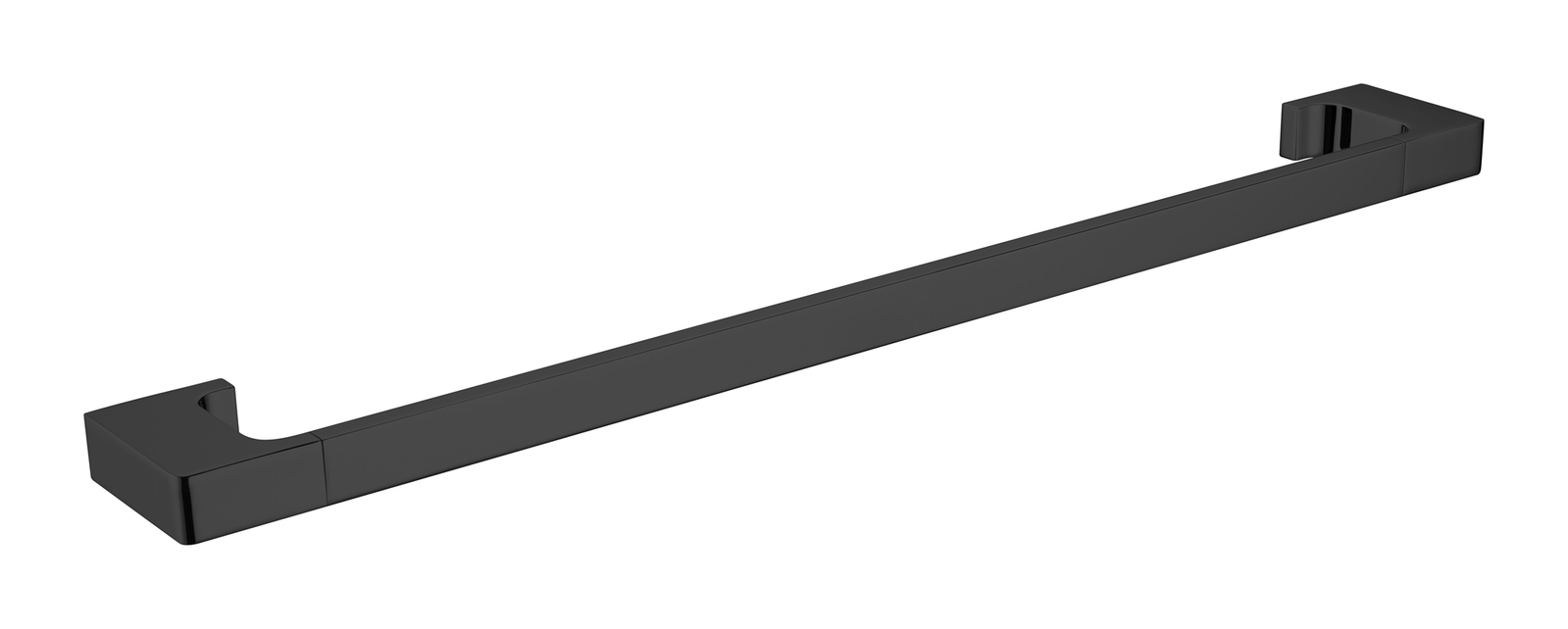 Nero Tapware Pearl Single Towel Rail 600mm Matte Black NR8024MB