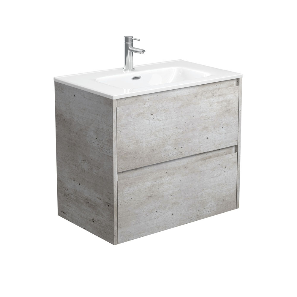 Fienza Joli Amato 750 Bathroom Vanity Wall Hung Vanity Industrial Grey JOL75BX