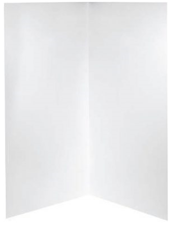 Shower Walls Bathroom Acrylic 2 Sided 900mmx 900mm x 2000mm White WS26WHPO